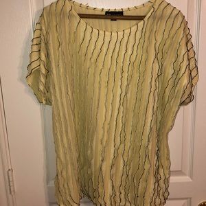 I.N. Studio Cascade Ruffle Shirt